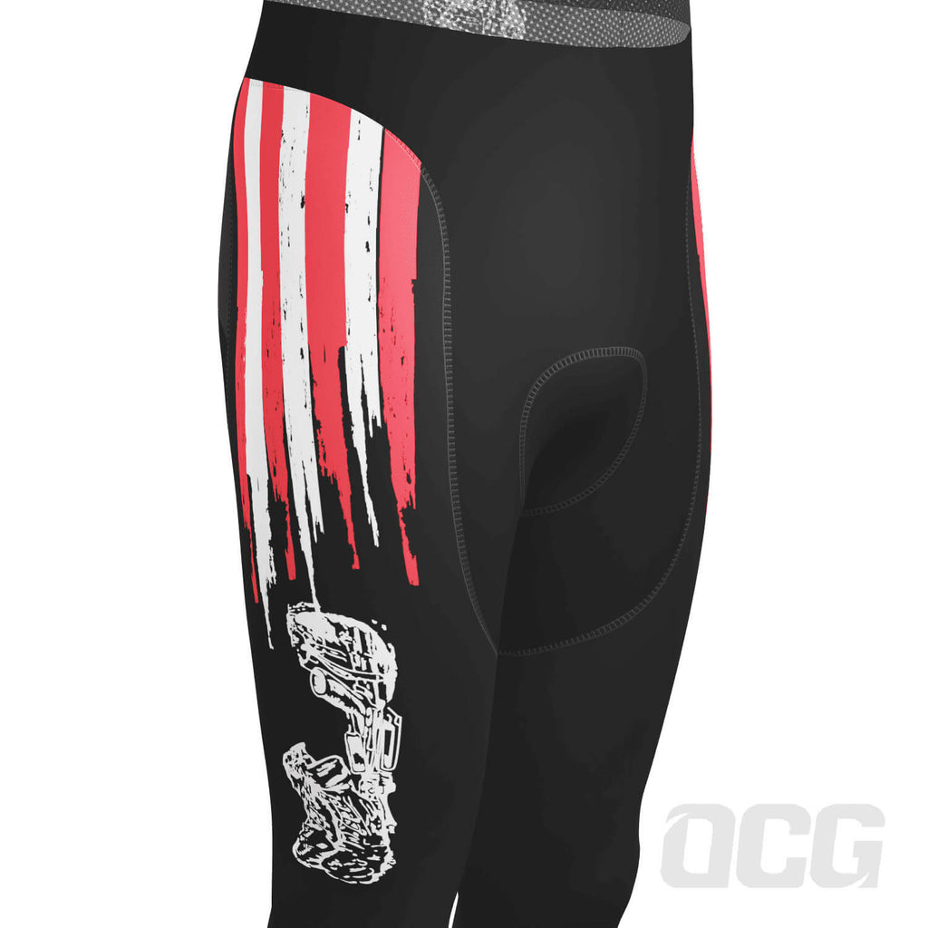 Men's Honor the Fallen Gel Padded Cycling Bib-Tights