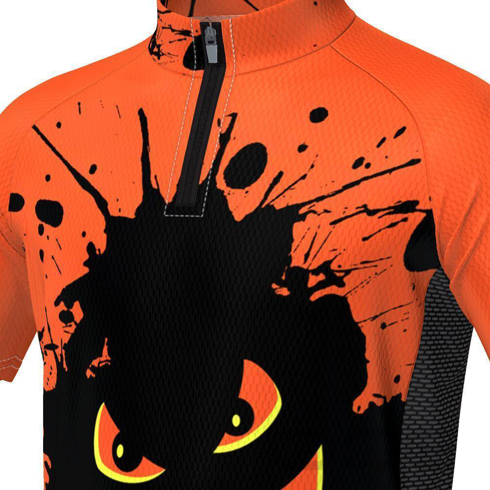 Kid's Monster Splat Short Sleeve Cycling Jersey