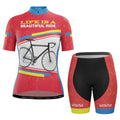 Women's Life is a Beautiful Ride 2 Piece Cycling Kit