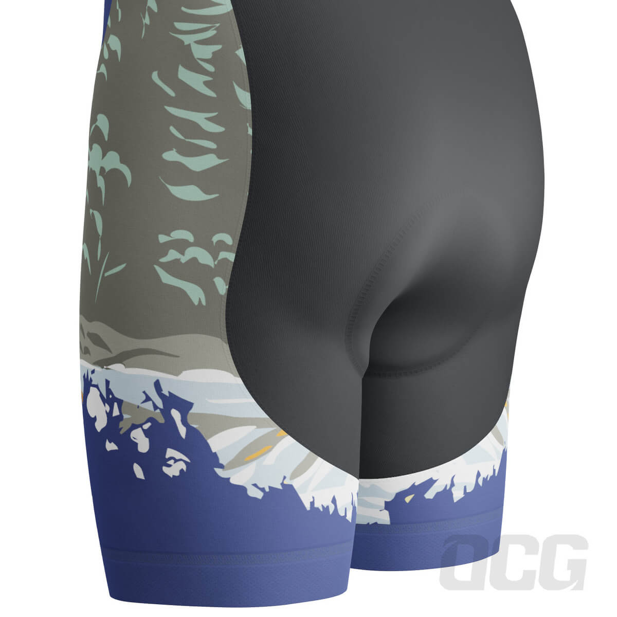 Men's Maine US State Icon Gel Padded Cycling Bib