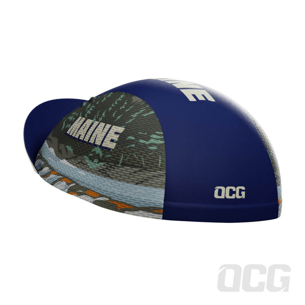 Unisex Maine US State Icon Quick Dry Cycling Cap