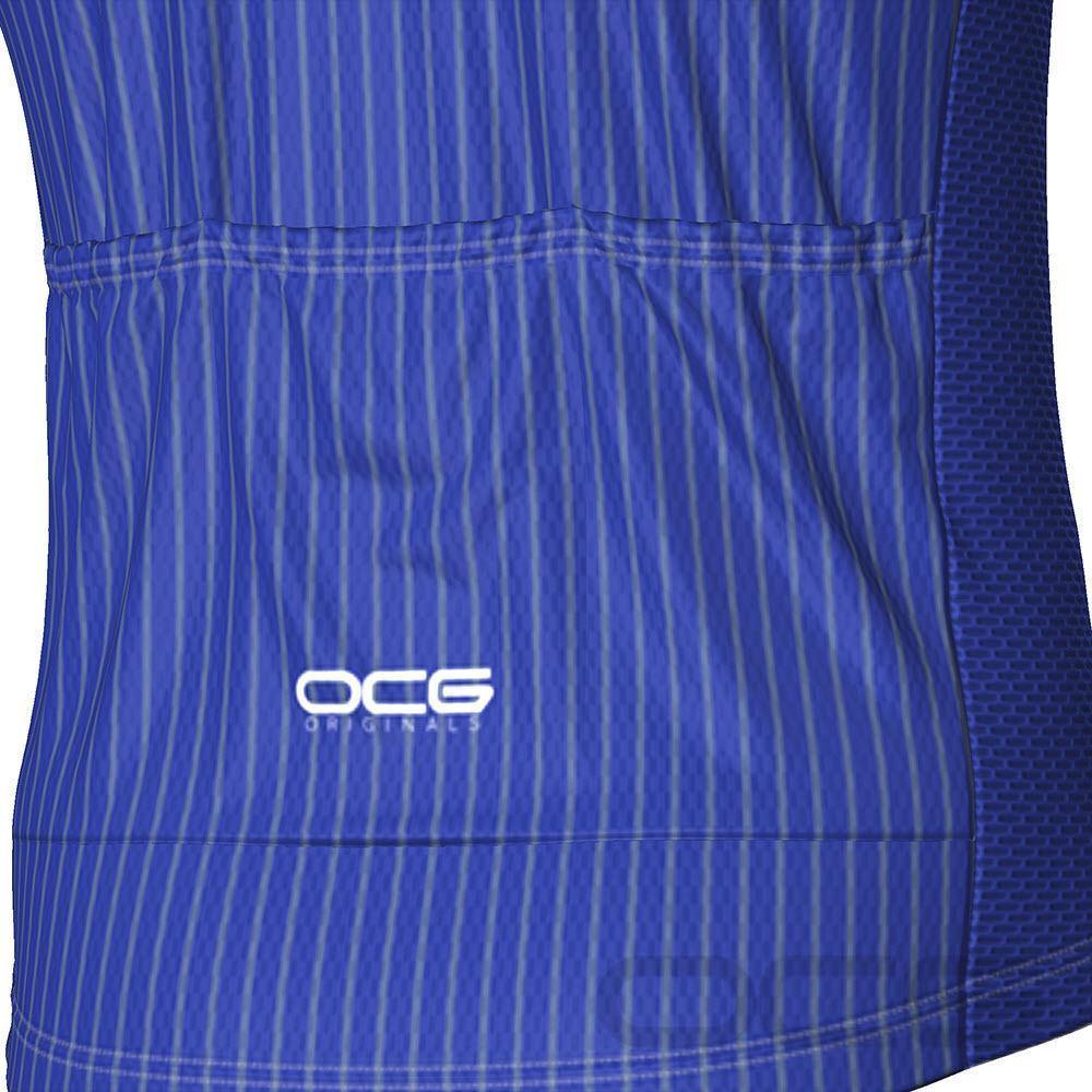 Men's Stripe Banded Short Sleeve Cycling Jersey