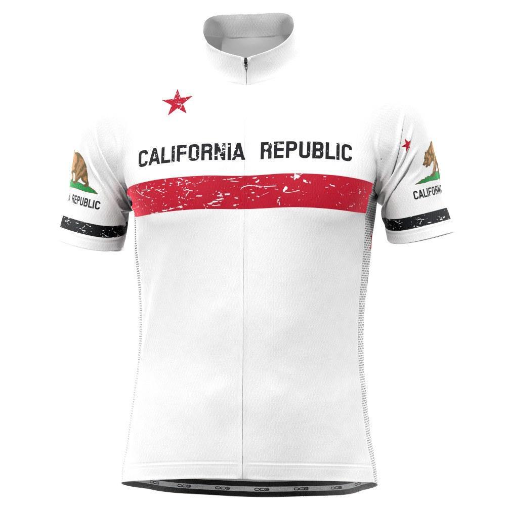 Men's California Republic Short Sleeve Cycling Jersey