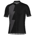 Men's Checkered Lighting Short Sleeve Cycling Jersey