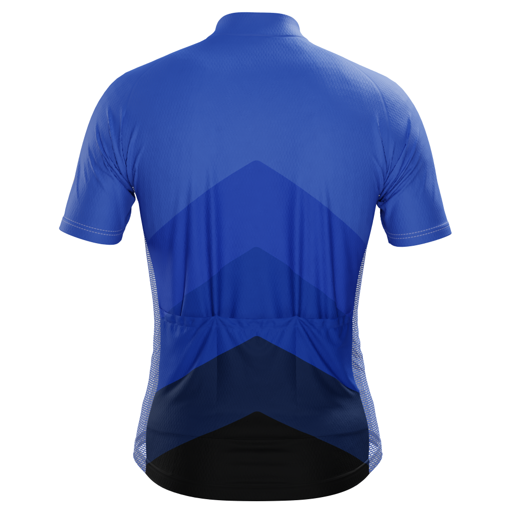 Men's Classic Mountain Peaks Short Sleeve Cycling Jersey