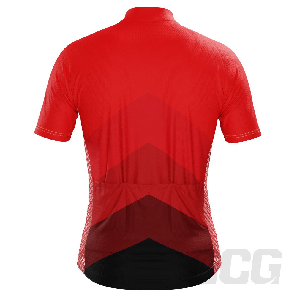Men's Classic Mountain Peaks Short Sleeve Cycling Jersey