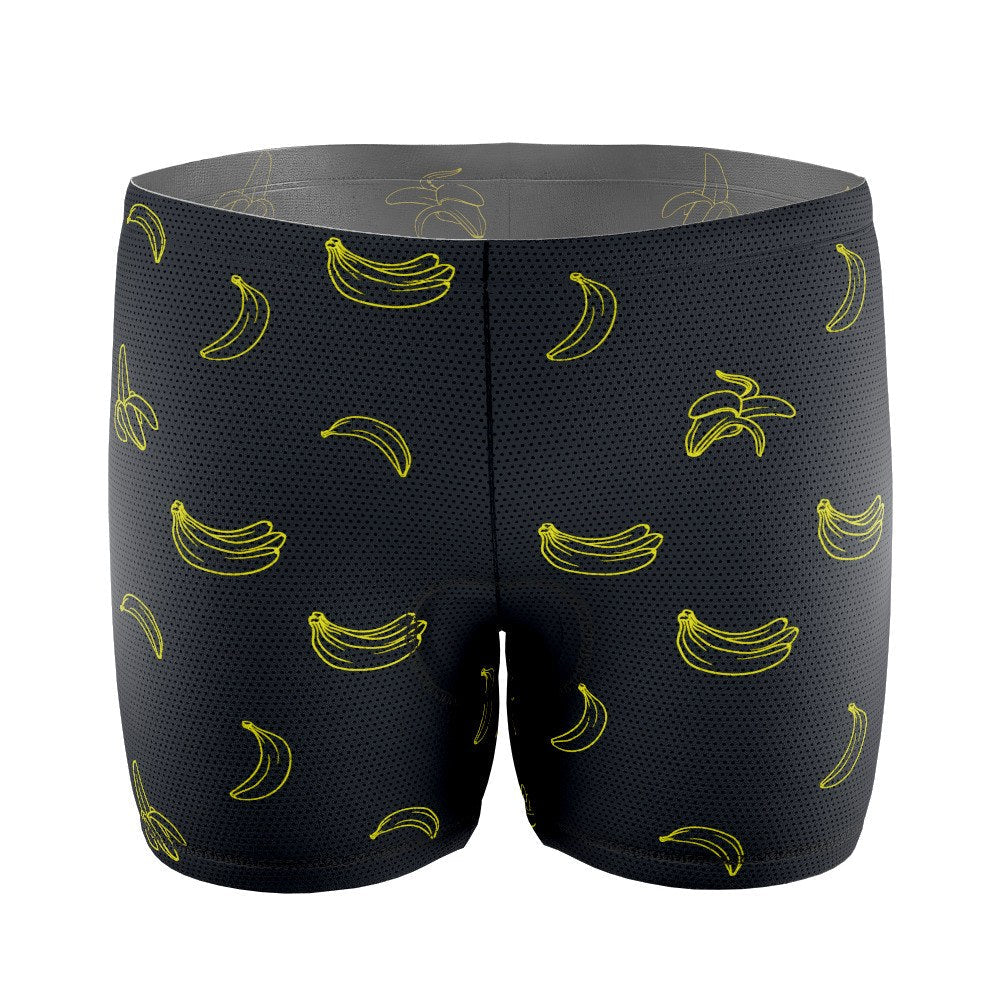 Men's Must Be Bananas Gel Padded Cycling Underwear-Shorts