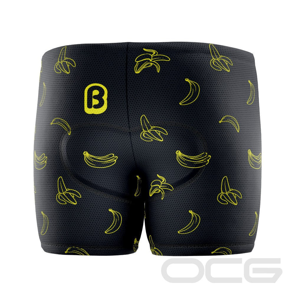 Men's Must Be Bananas Gel Padded Cycling Underwear-Shorts