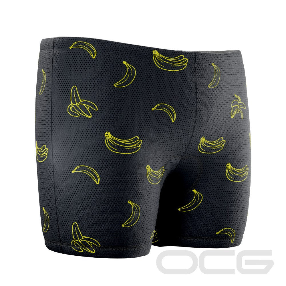 Men's Must Be Bananas Gel Padded Cycling Underwear-Shorts