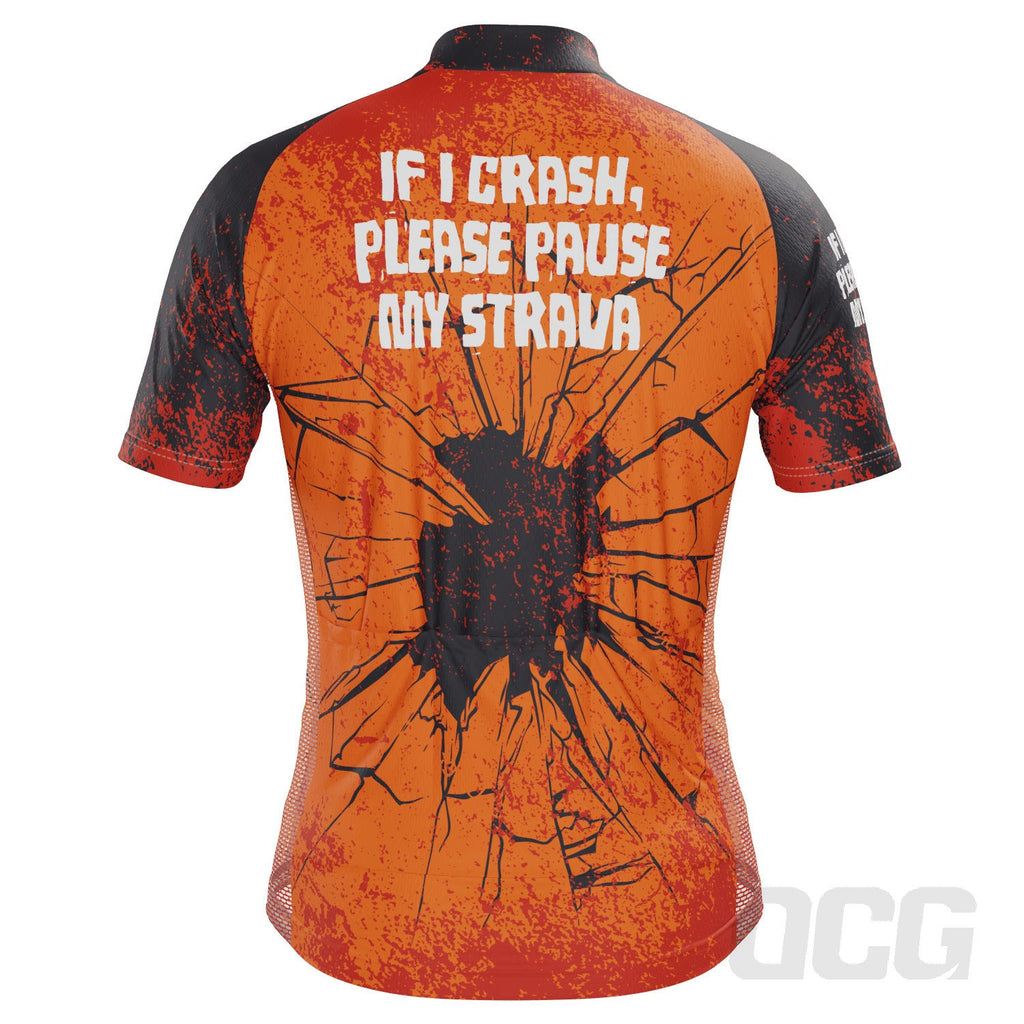 Men's Pause My Strava Short Sleeve Cycling Jersey