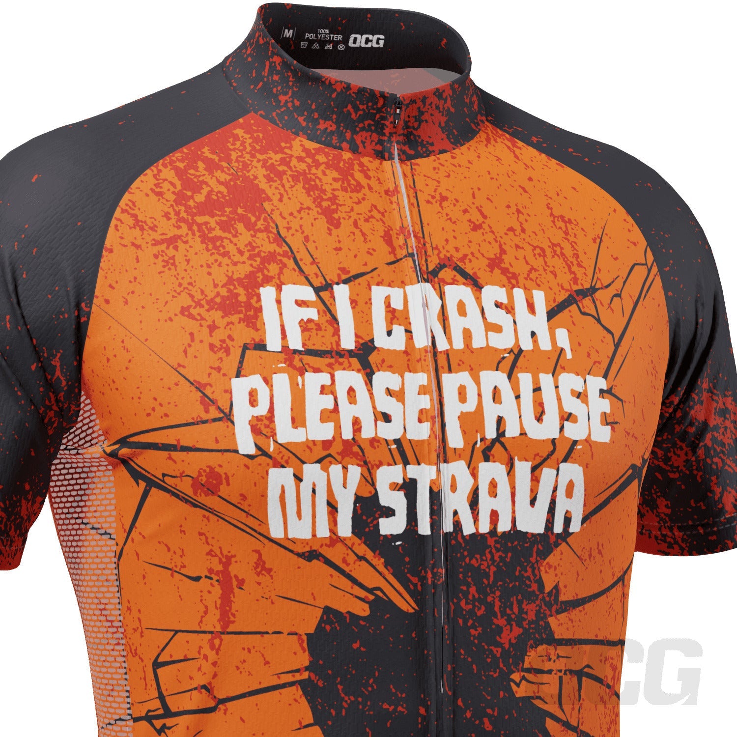 Men's Pause My Strava Short Sleeve Cycling Jersey