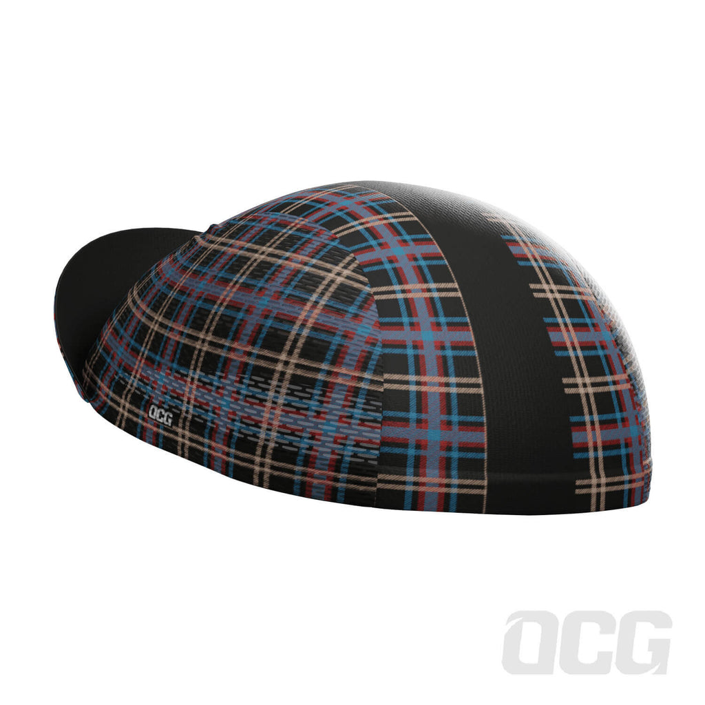Unisex Plaid Checkered Quick Dry Cycling Cap