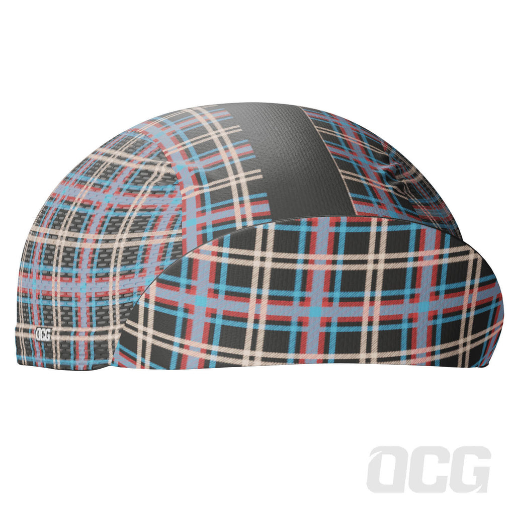 Unisex Plaid Checkered Quick Dry Cycling Cap