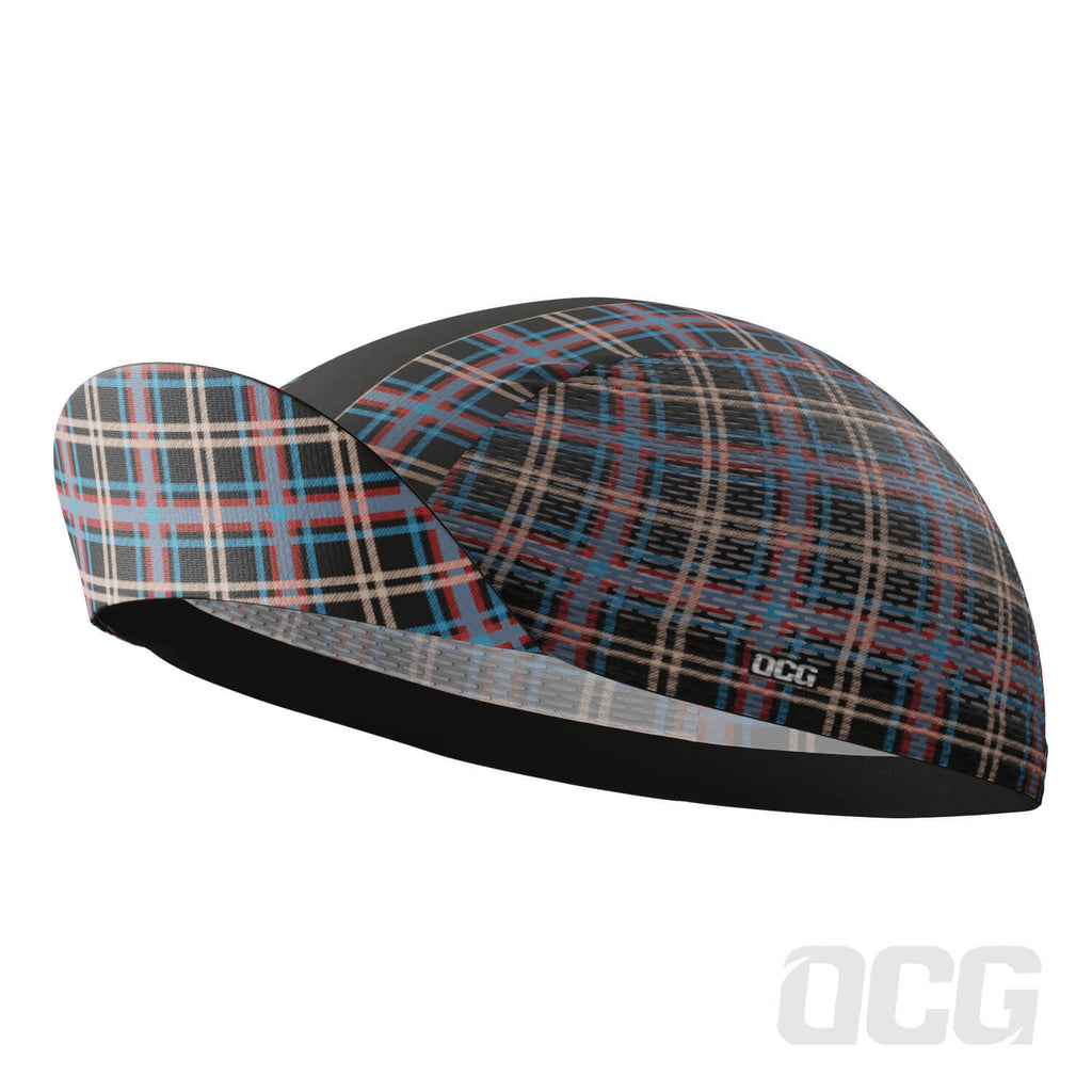 Unisex Plaid Checkered Quick Dry Cycling Cap