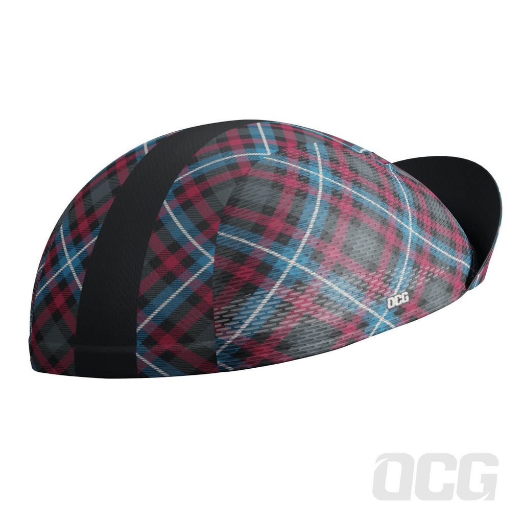 Unisex Plaid Tartan Quick Dry Cycling Cap
