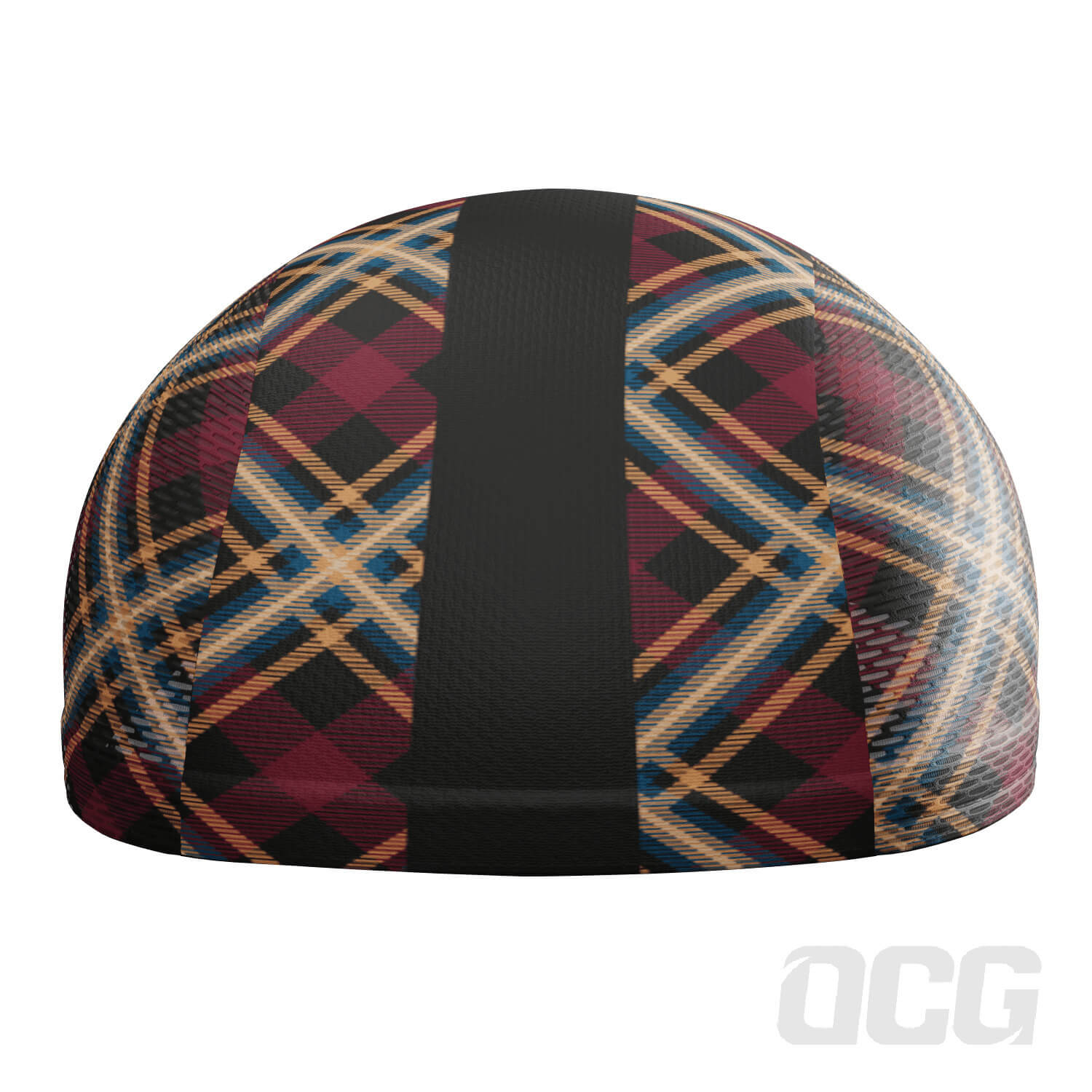 Unisex Red Plaid Checkered Quick Dry Cycling Cap