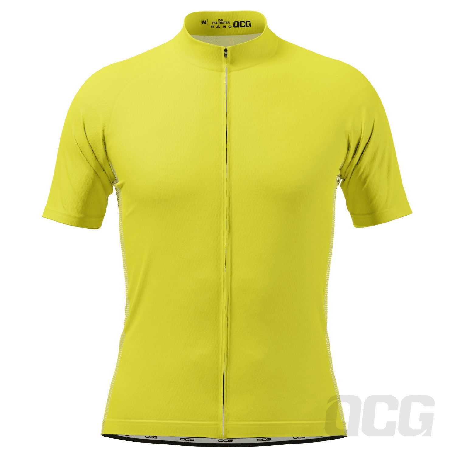 Men's OCG Plain Color Block Short Sleeve Cycling Jersey