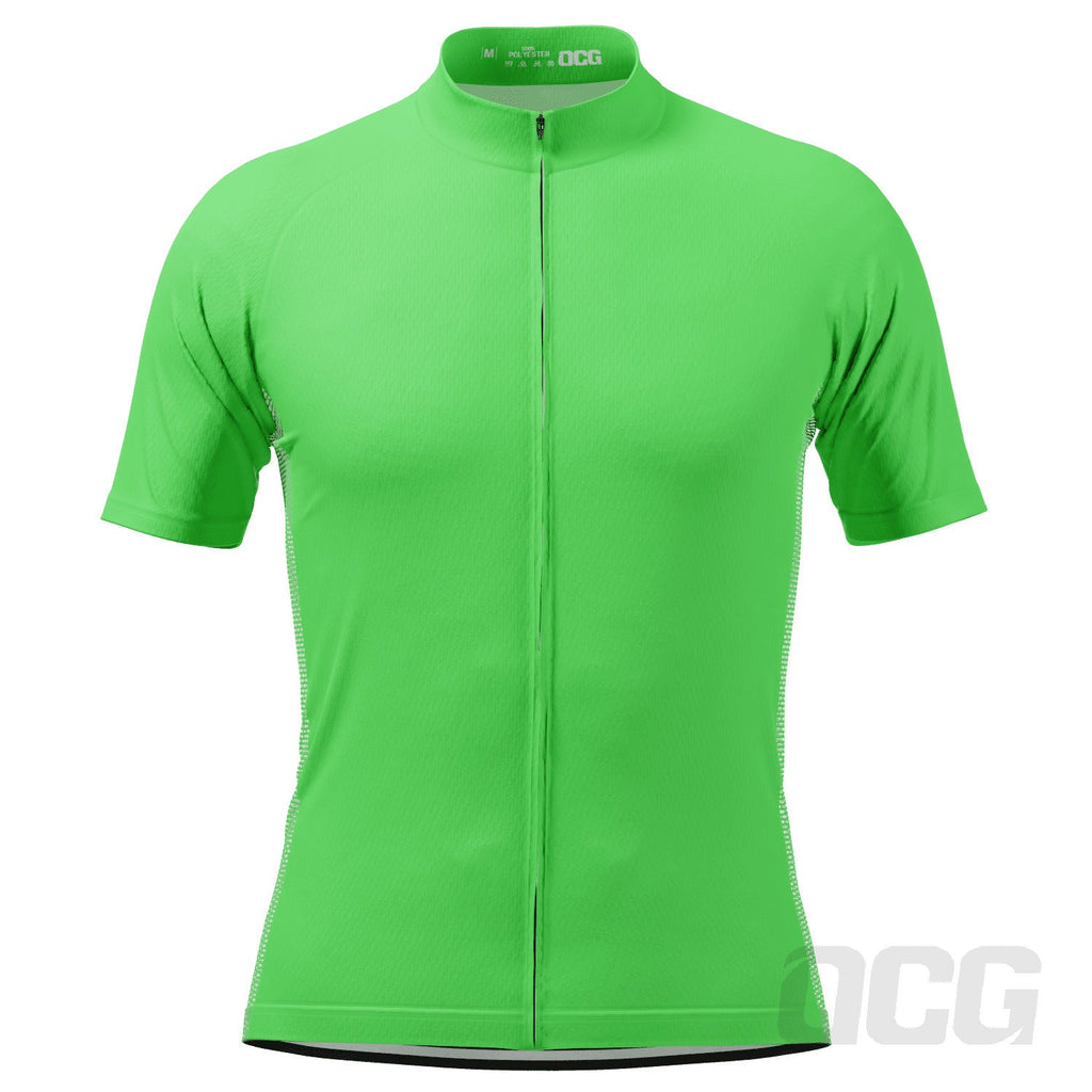 Men's OCG Plain Color Block Short Sleeve Cycling Jersey