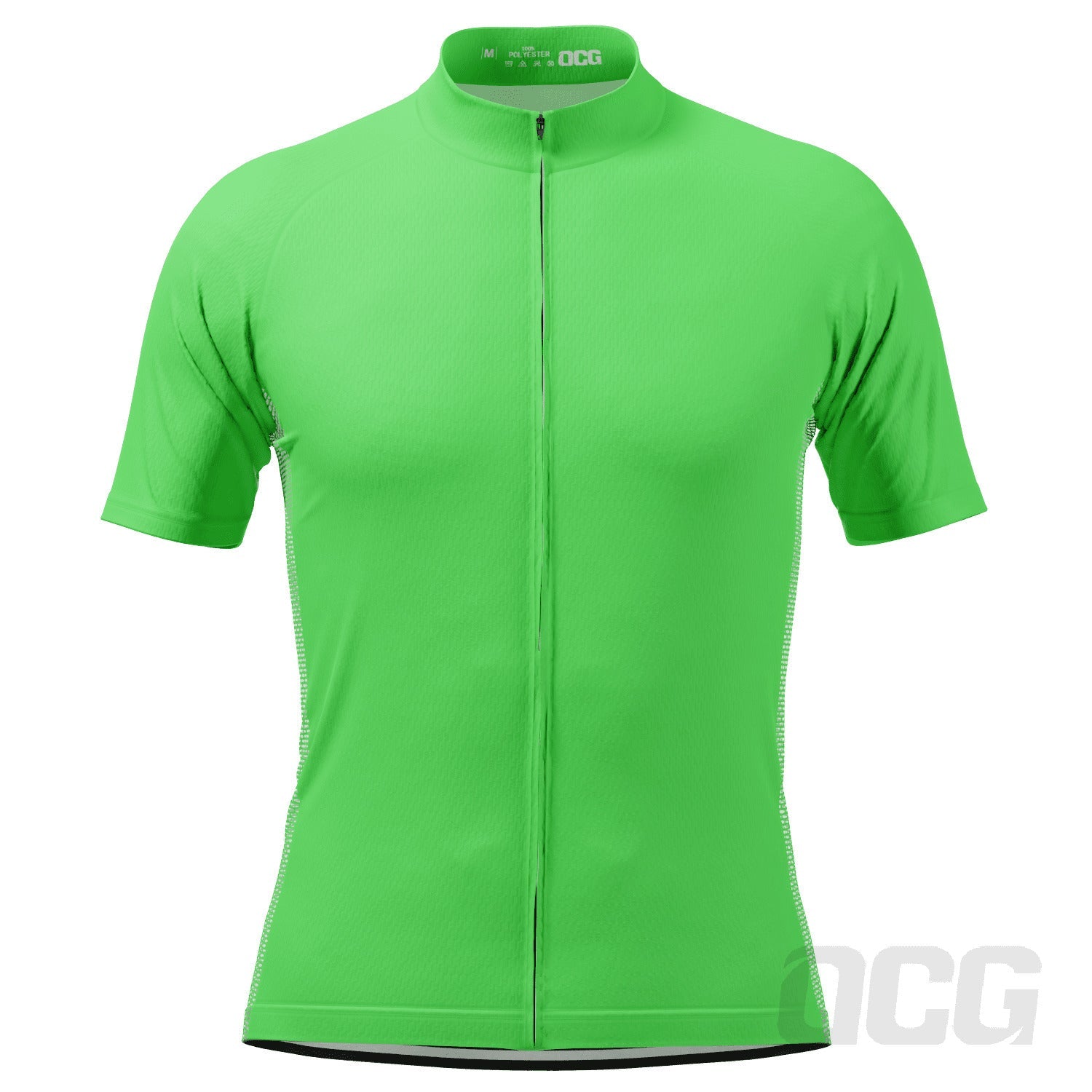 Men's OCG Plain Color Block Short Sleeve Cycling Jersey
