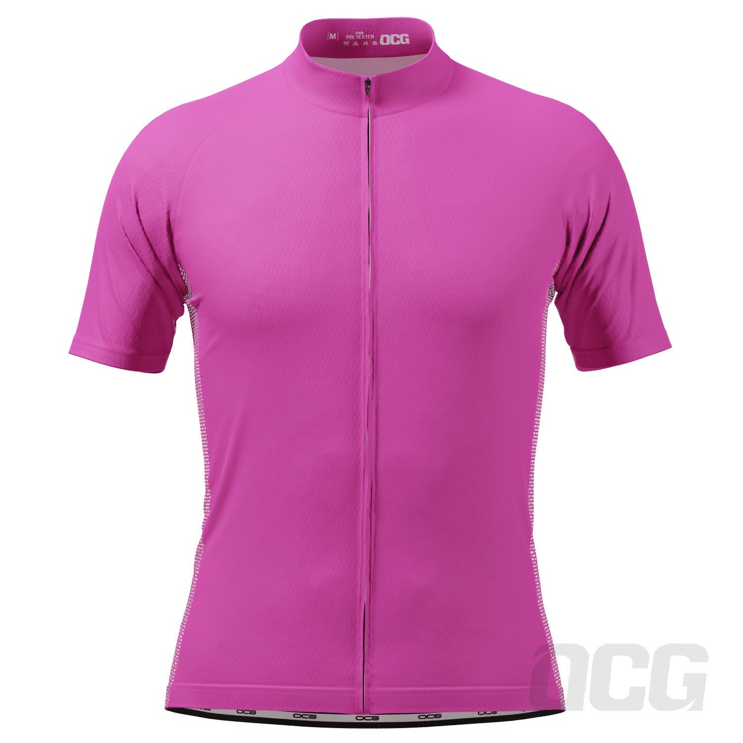 Men's OCG Plain Color Block Short Sleeve Cycling Jersey
