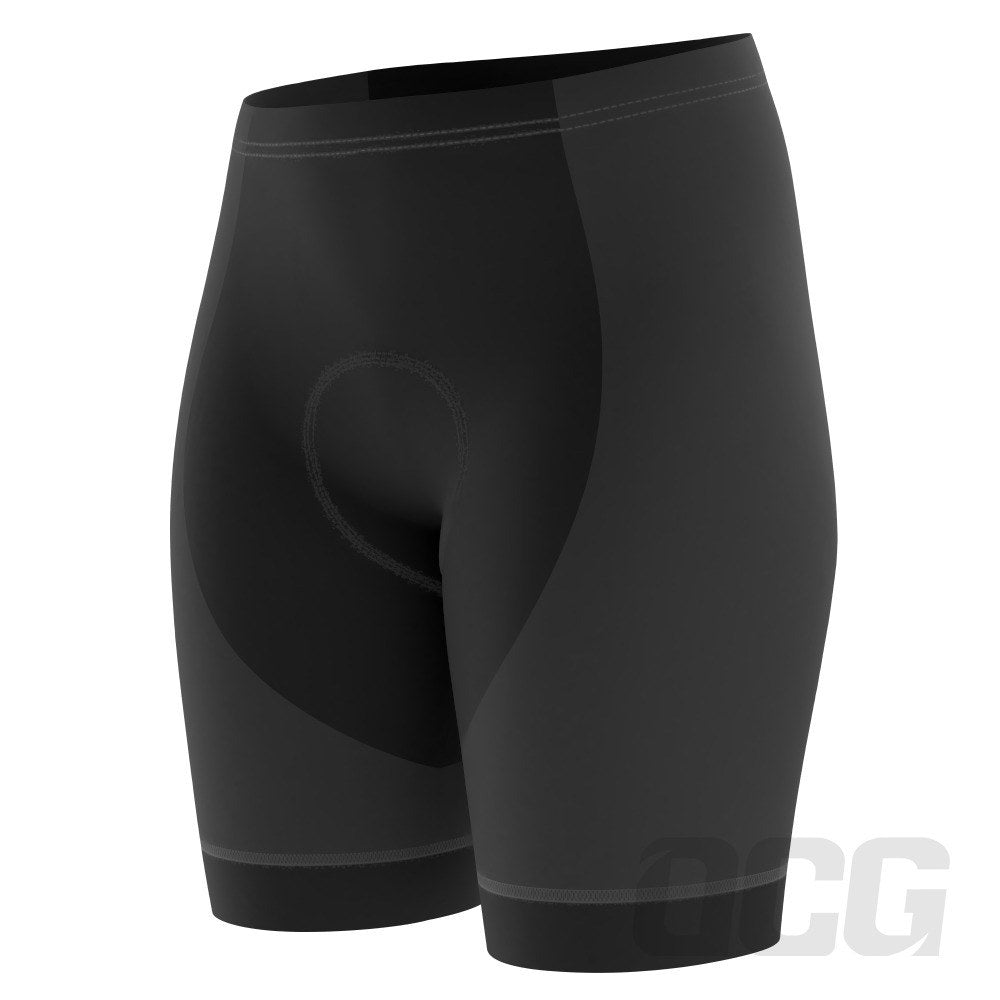 Women's Plain Color Pro-Band Gel Padded Cycling Shorts