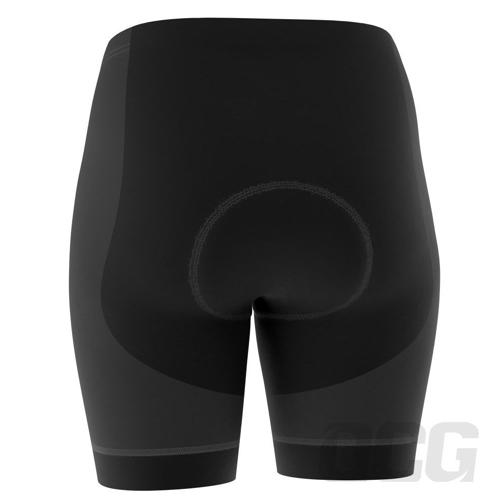 Women's Plain Color Pro-Band Gel Padded Cycling Shorts