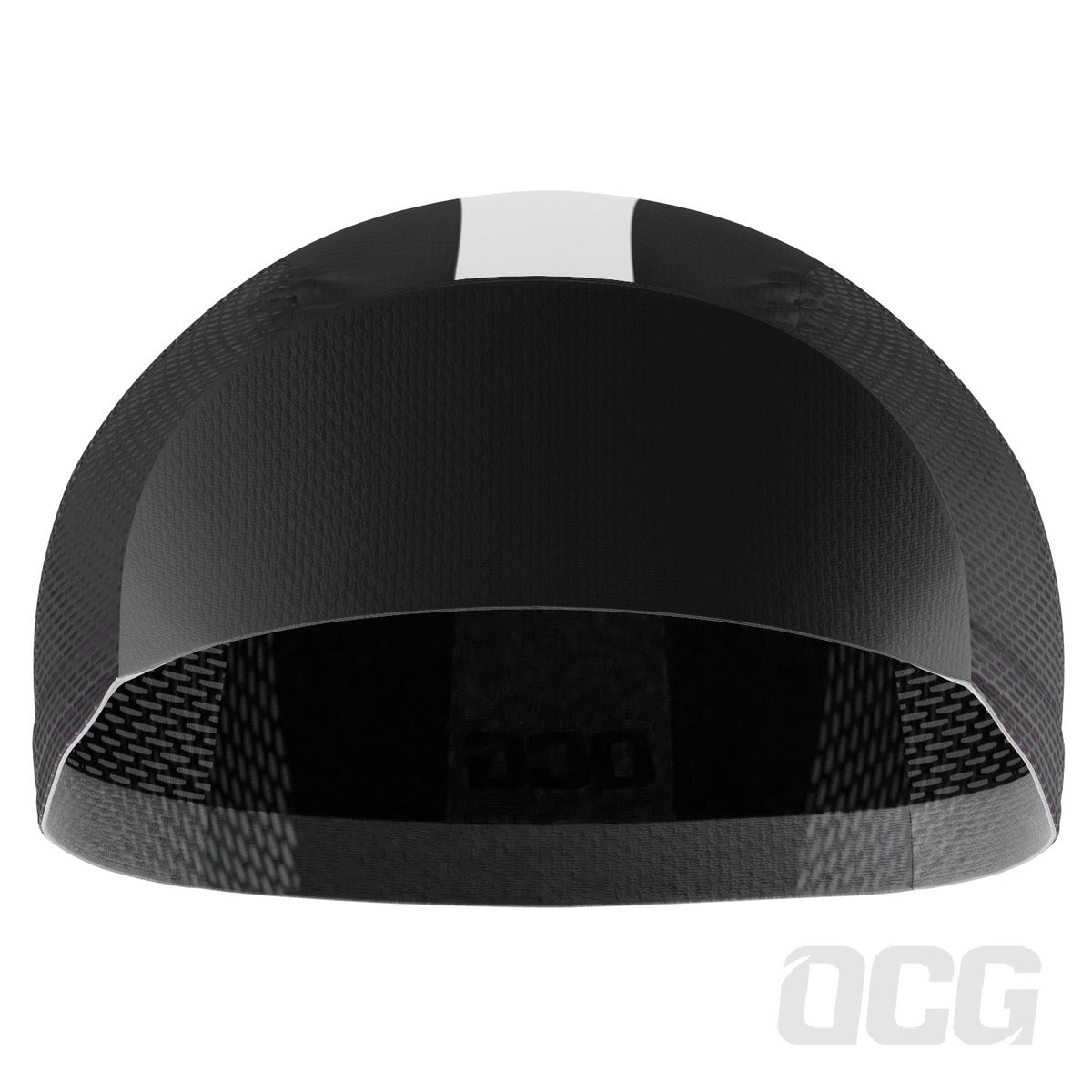Unisex Retro One Stripe Black Quick Dry Cycling Cap