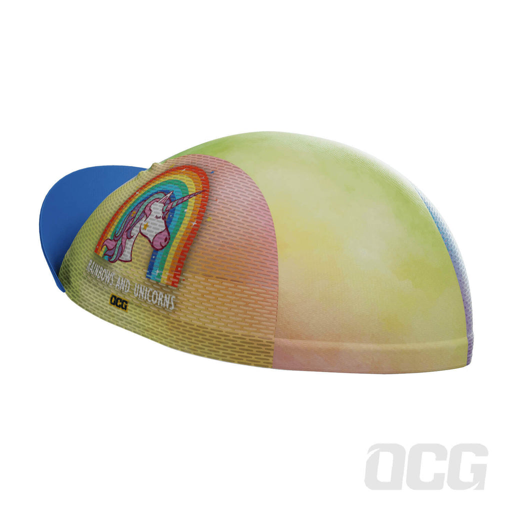 Unisex Rainbows and Unicorns Quick Dry Cycling Cap