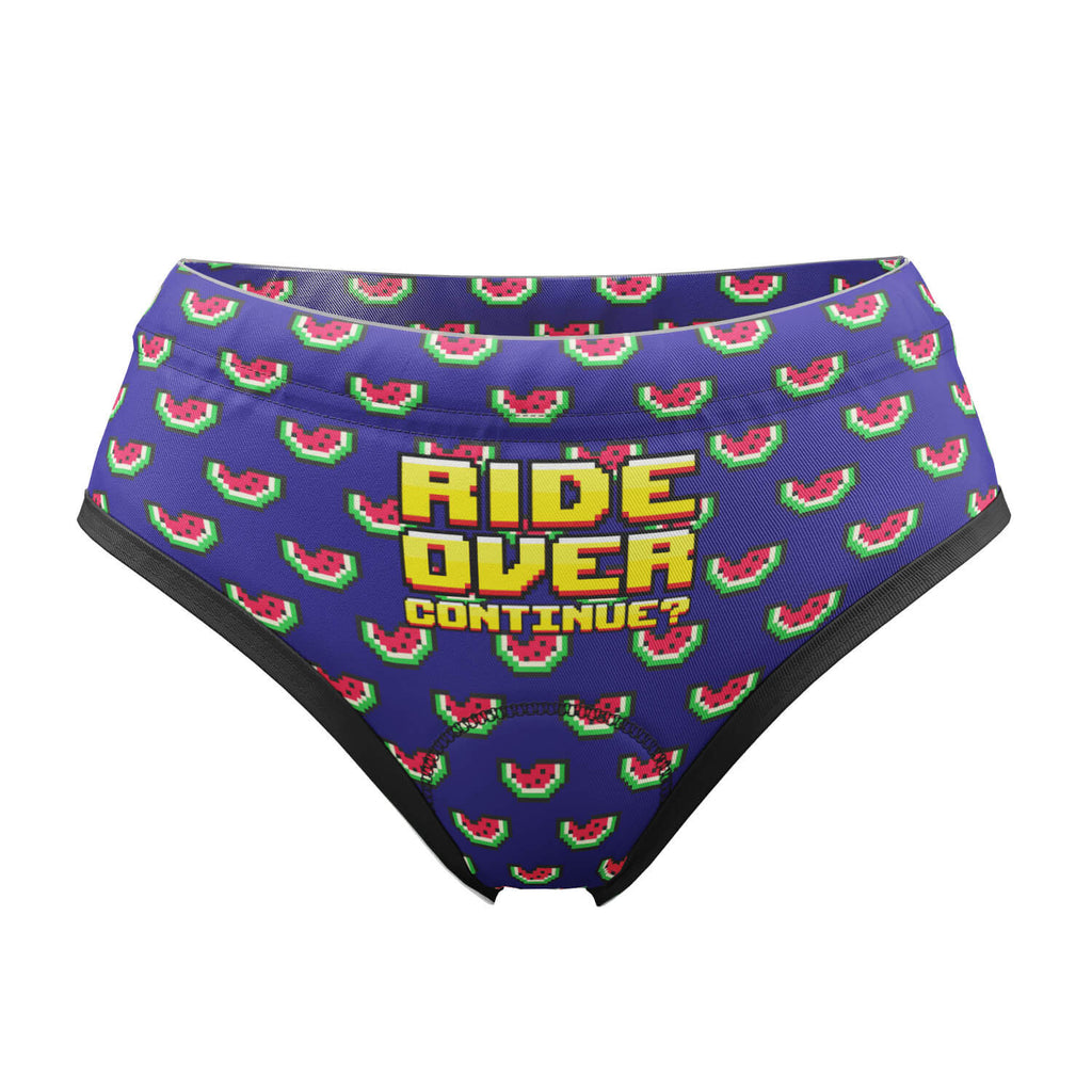 Women's Ride Over Continue Gel Padded Cycling Underwear-Briefs
