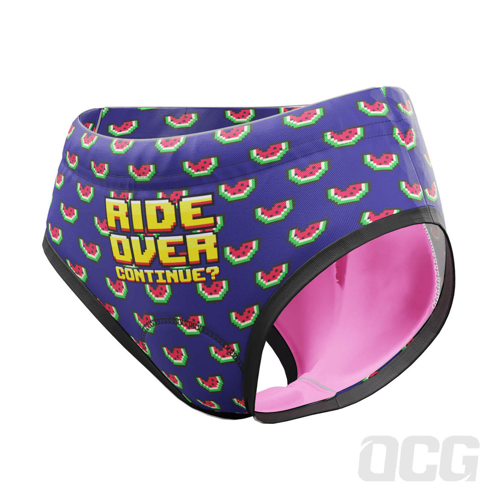 Women's Ride Over Continue Gel Padded Cycling Underwear-Briefs
