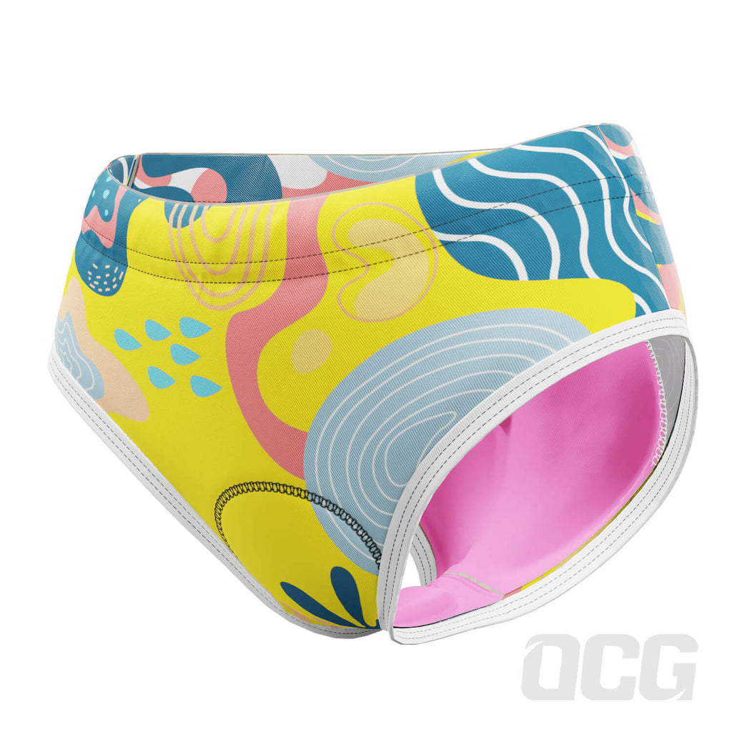 Women's Summer Vibes Gel Padded Cycling Underwear-Briefs