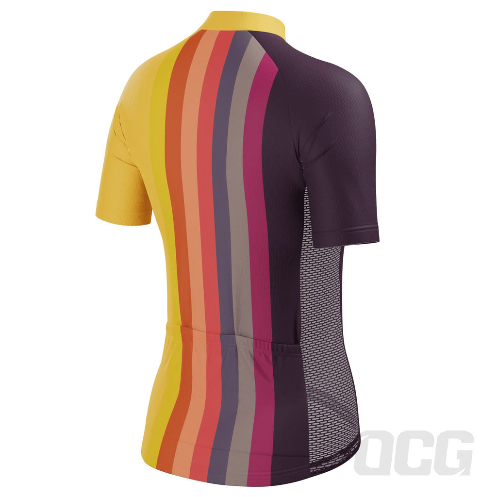 Women's Sunburnt Rainbow Short Sleeve Cycling Jersey