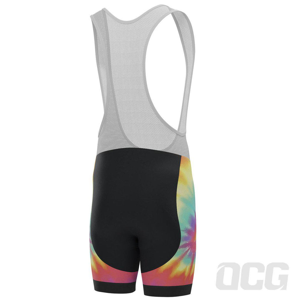 Men's Tie Dye Gel Padded Cycling Bib