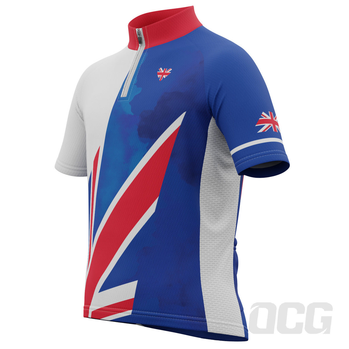 Kid's UK Badge Union Jack National Flag Short Sleeve Cycling Jersey