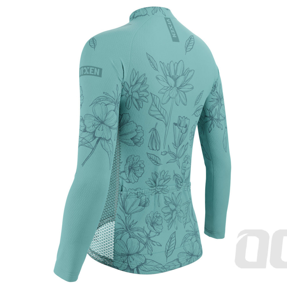 Women's Flower Power Long Sleeve Cycling Jersey