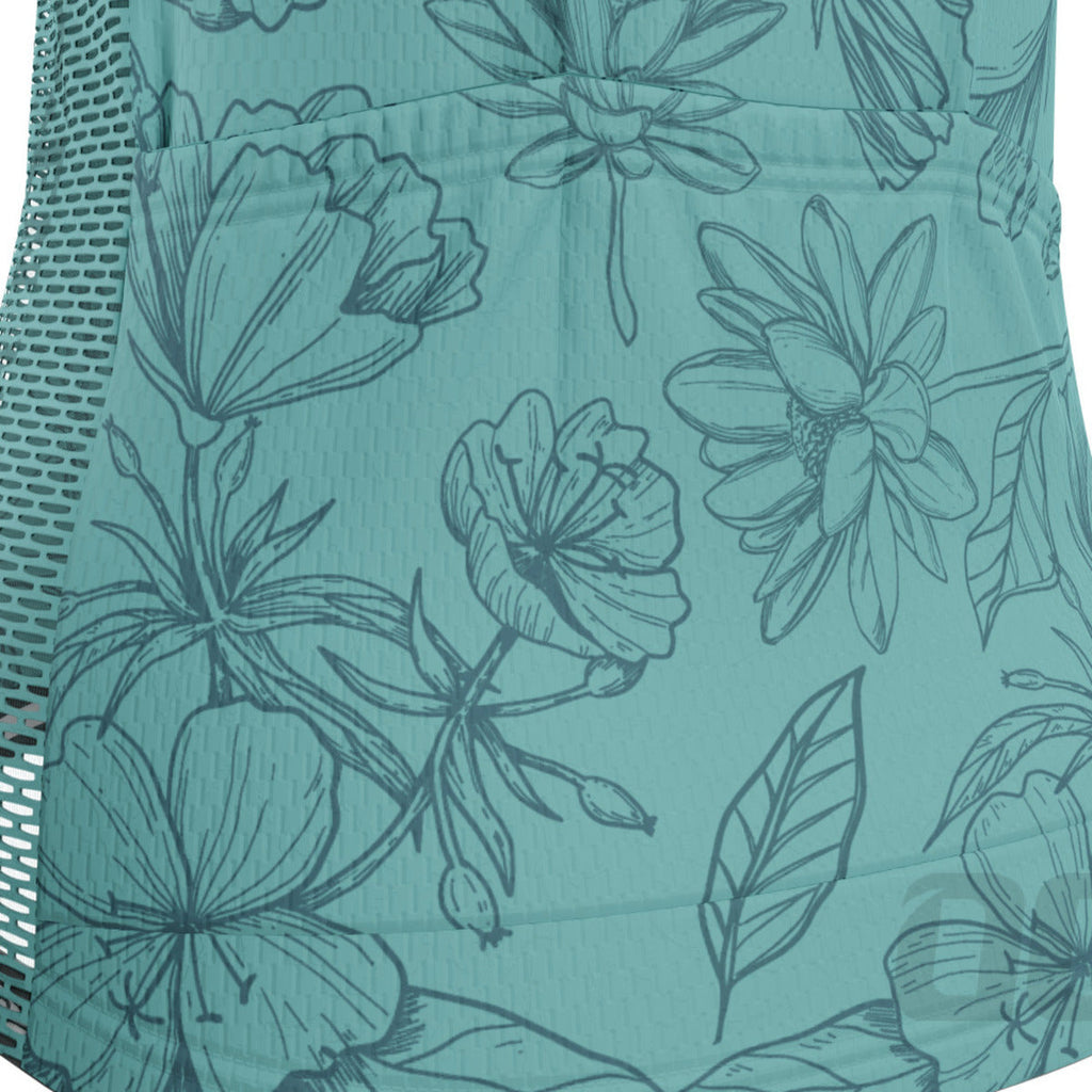 Women's Flower Power Long Sleeve Cycling Jersey