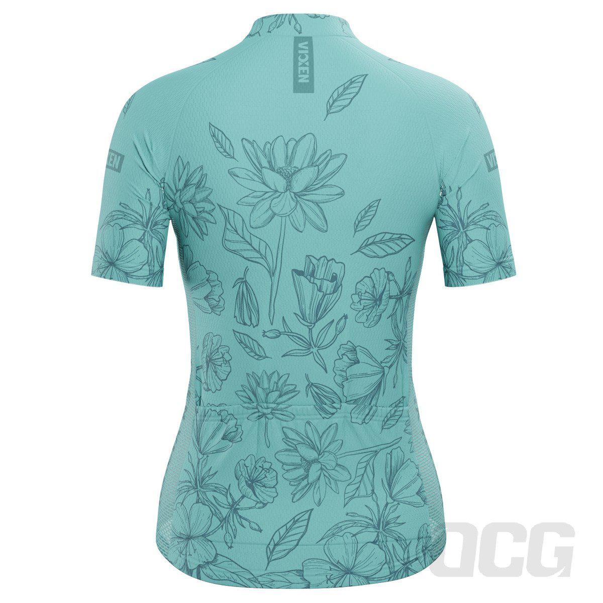Women's Flower Power Short Sleeve Cycling Jersey