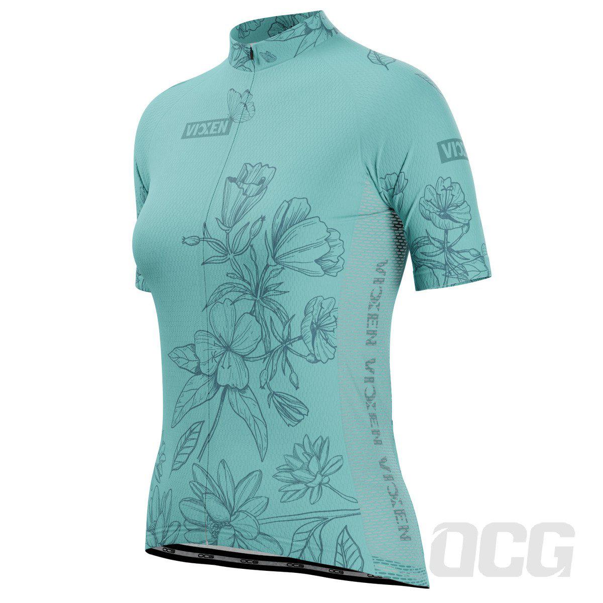 Women's Flower Power Short Sleeve Cycling Jersey