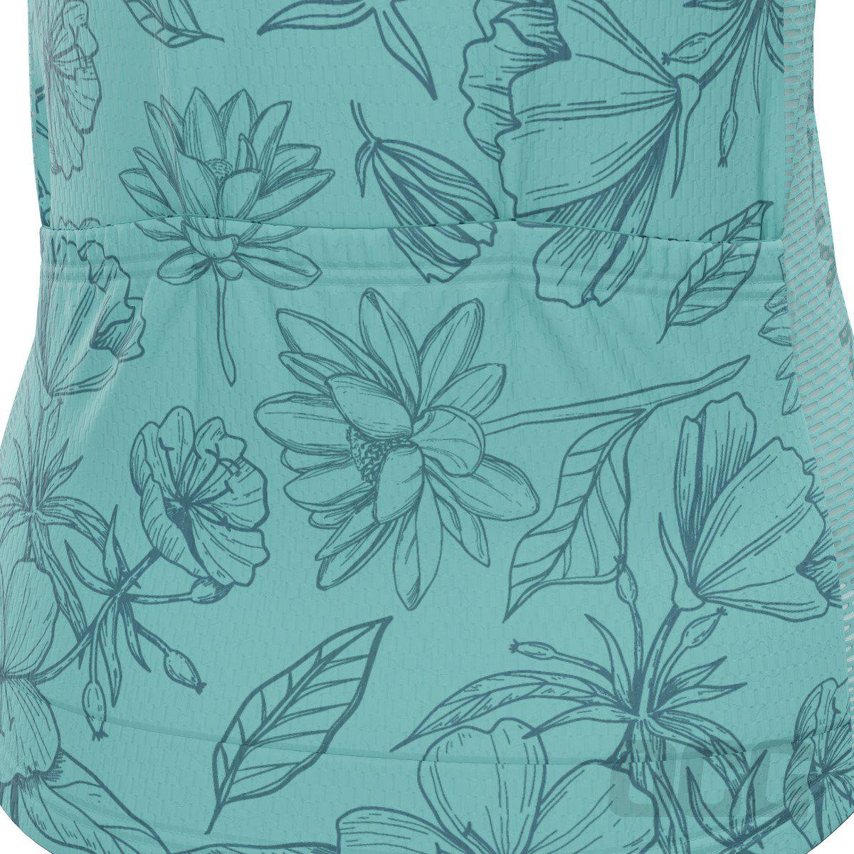 Women's Flower Power Short Sleeve Cycling Jersey