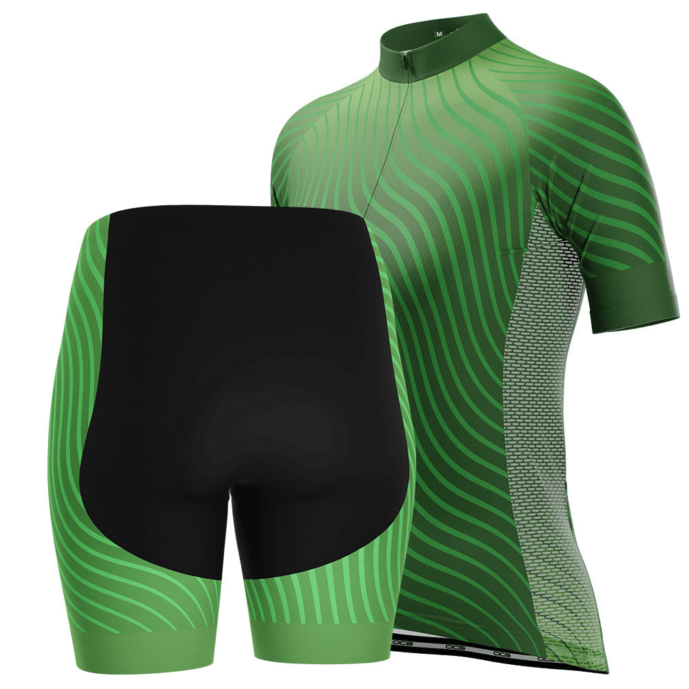 Women's Four Seasons Curvy Lines 2 Piece Cycling Kit