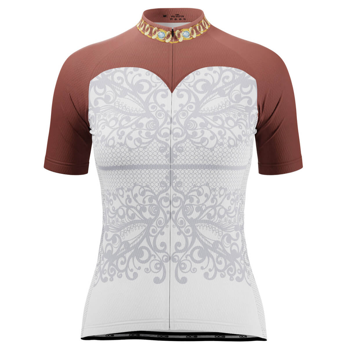 Women's Wedding Dress Bride Short Sleeve Cycling Jersey