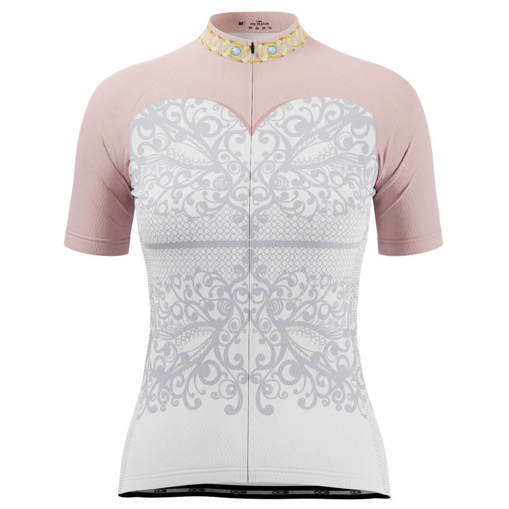 Women's Wedding Dress Bride Short Sleeve Cycling Jersey
