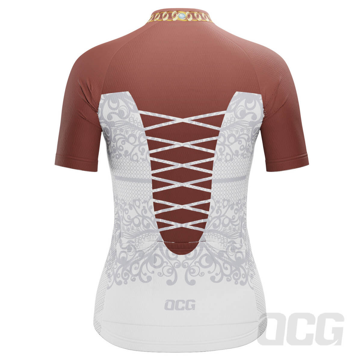 Women's Wedding Dress Bride Short Sleeve Cycling Jersey