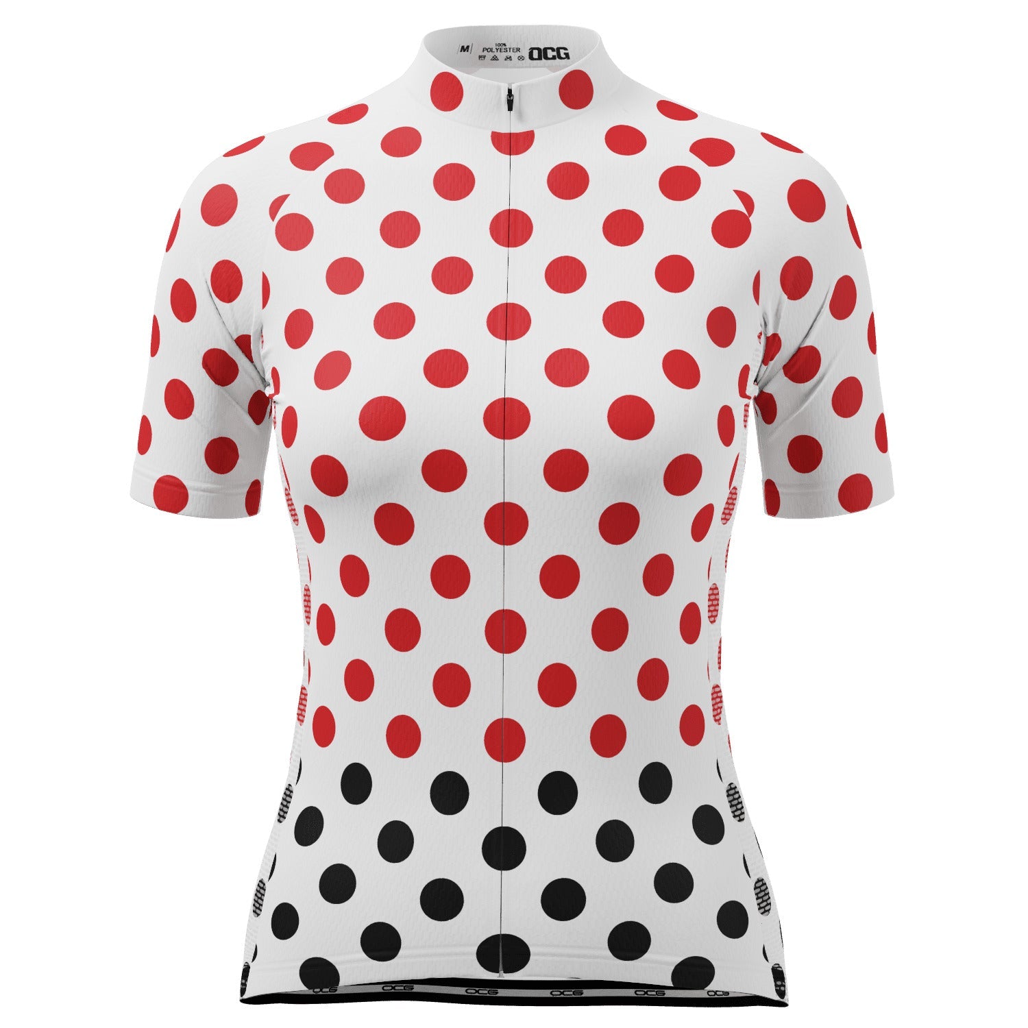 Women's Polka Dots Short Sleeve Cycling Jersey