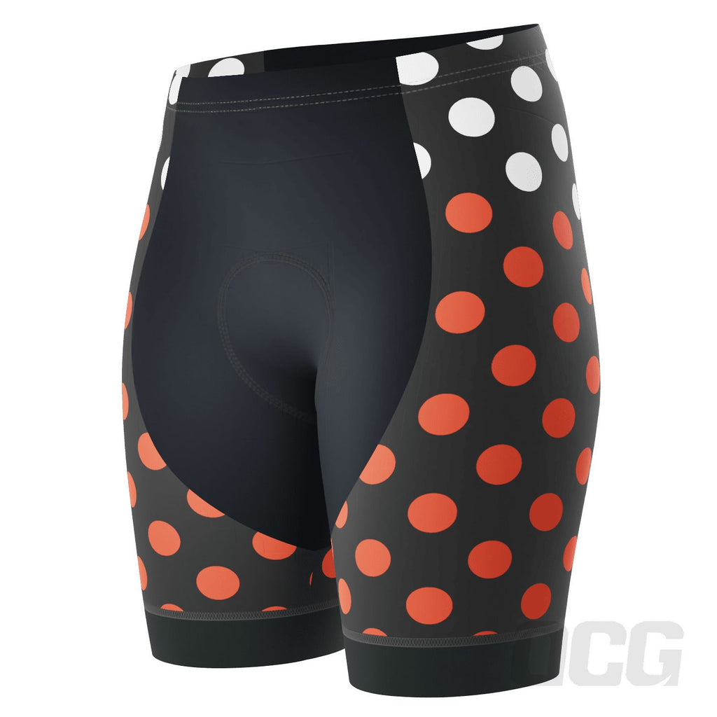 Women's Polka Dots Gel Padded Cycling Shorts
