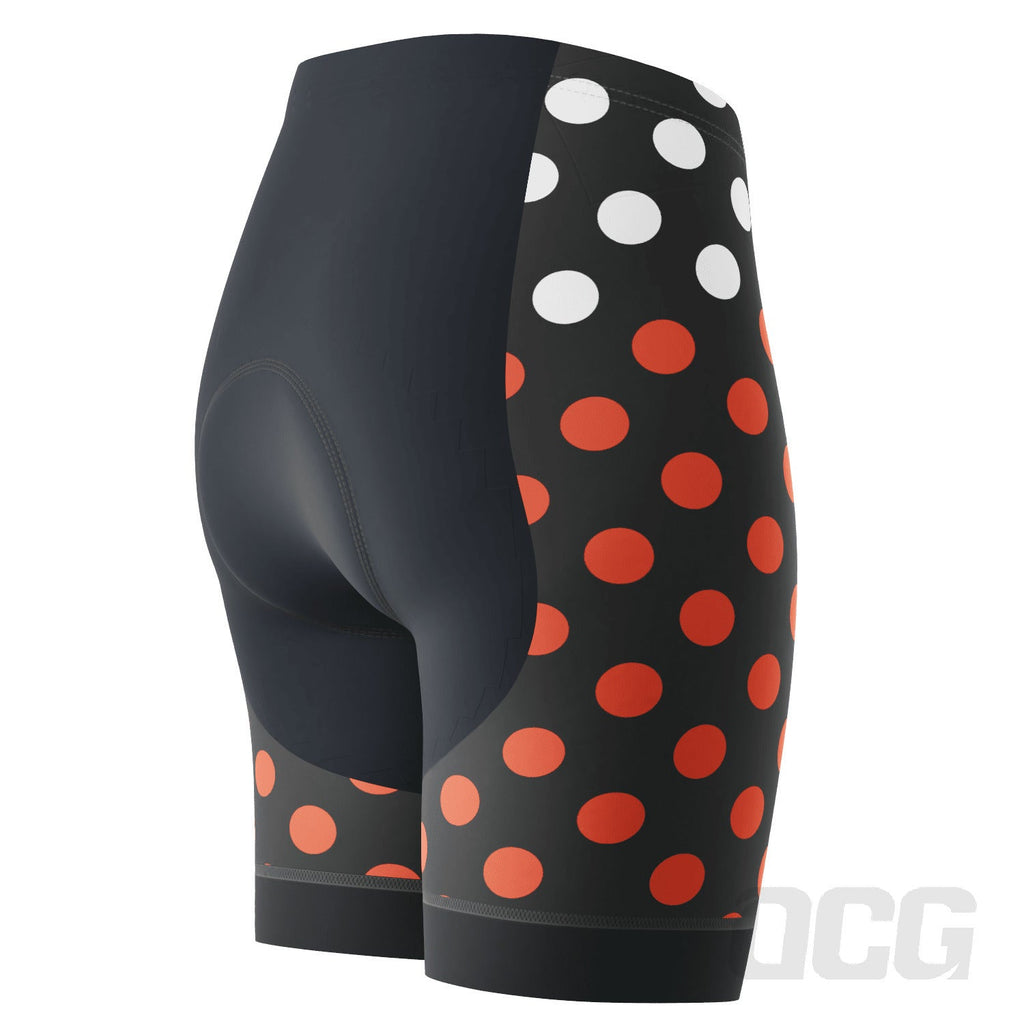 Women's Polka Dots Gel Padded Cycling Shorts