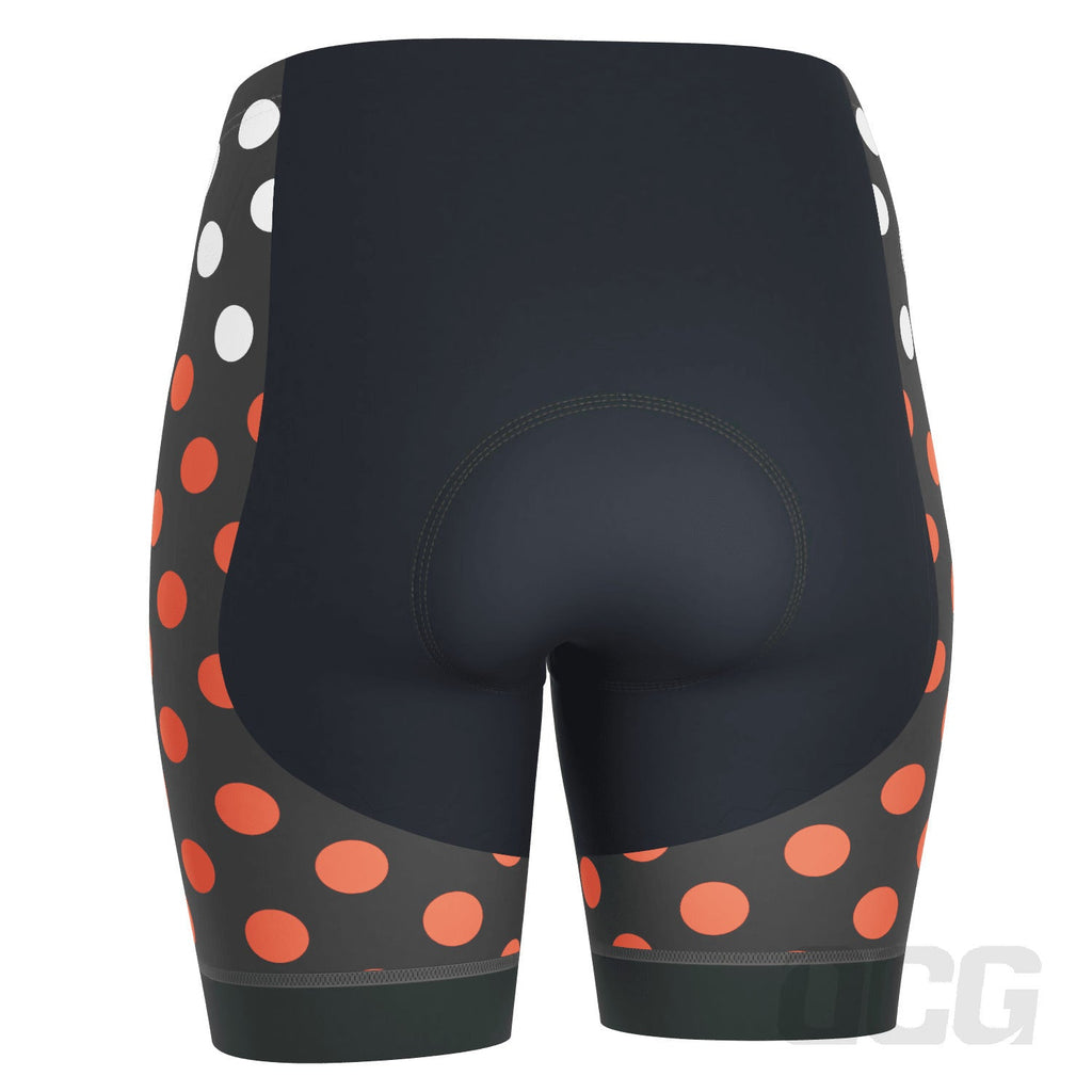 Women's Polka Dots Gel Padded Cycling Shorts