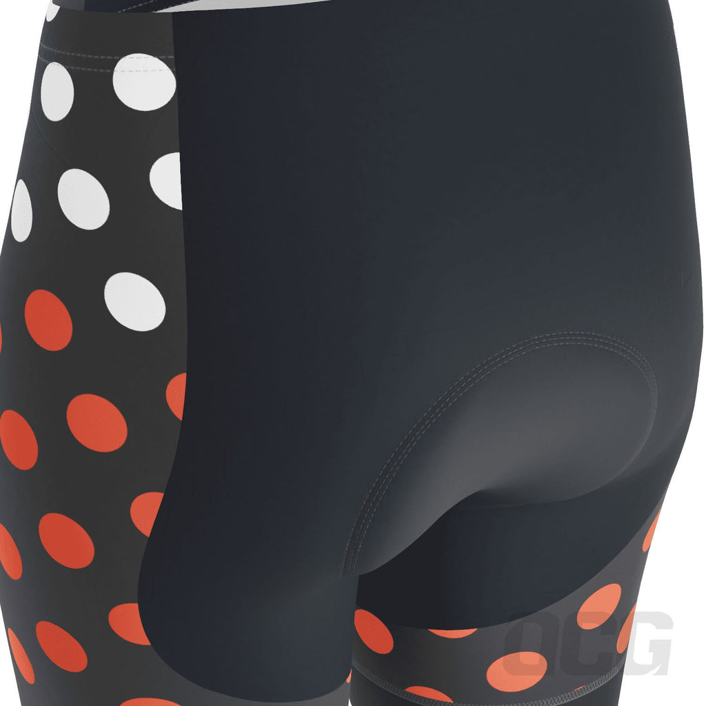 Women's Polka Dots Gel Padded Cycling Shorts