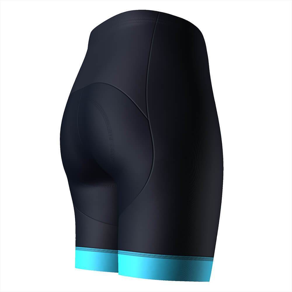 Women's Cosmos Blue Gel Padded Cycling Shorts