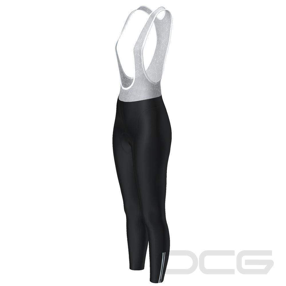 Women's Plain Color Gel Padded Cycling Bib-Tights